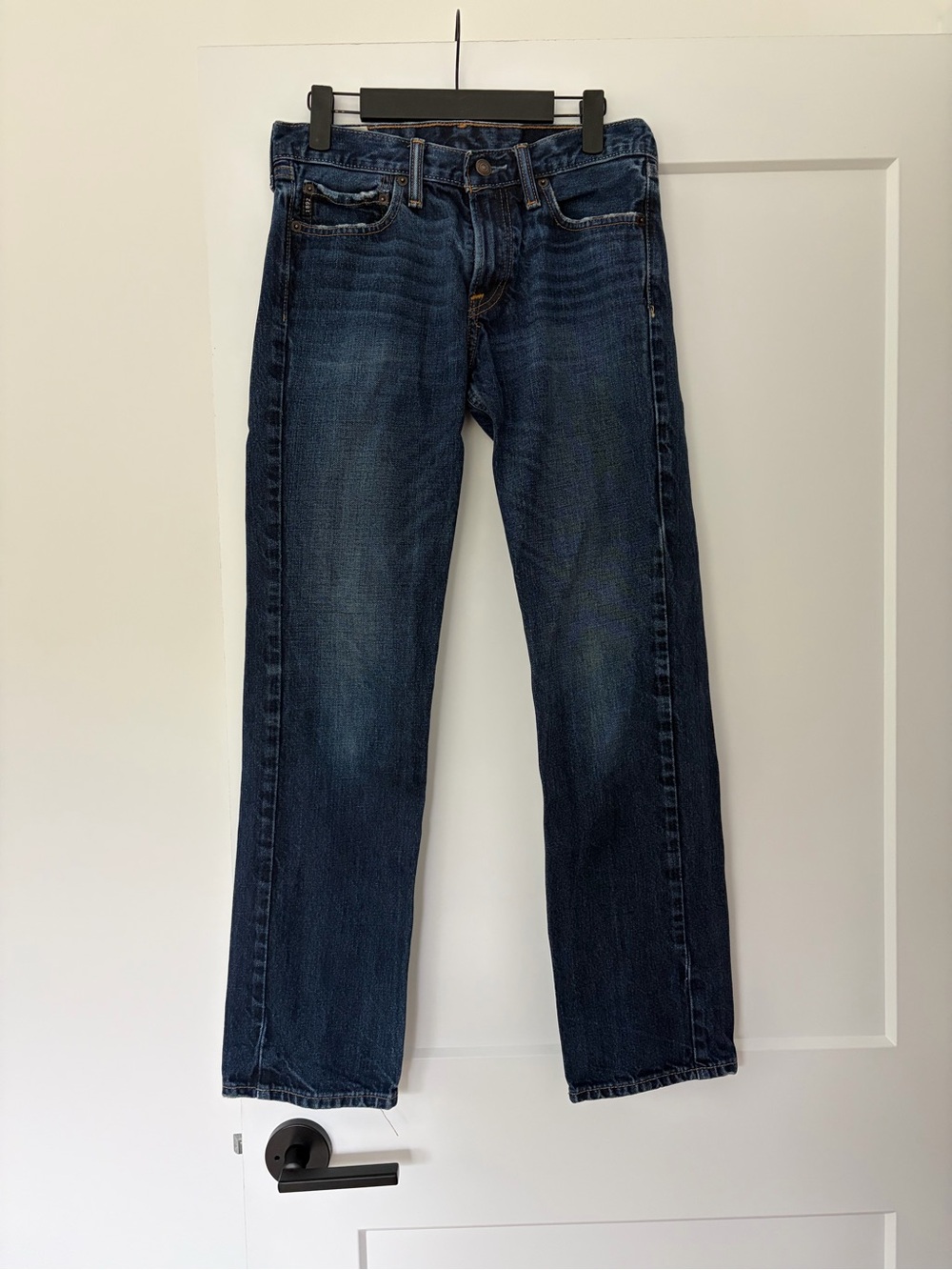 Abercrombie & Fitch Kids 16 Dark Indigo Straight Jeans 100% Cotton